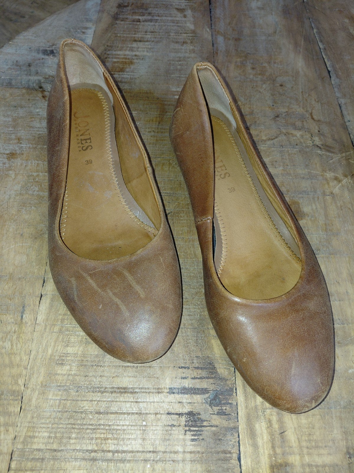 Jones Bruine Leren Pumps Maat 39, Kleding | Dames, Jones, Pumps, Bruin, Ophalen of Verzenden