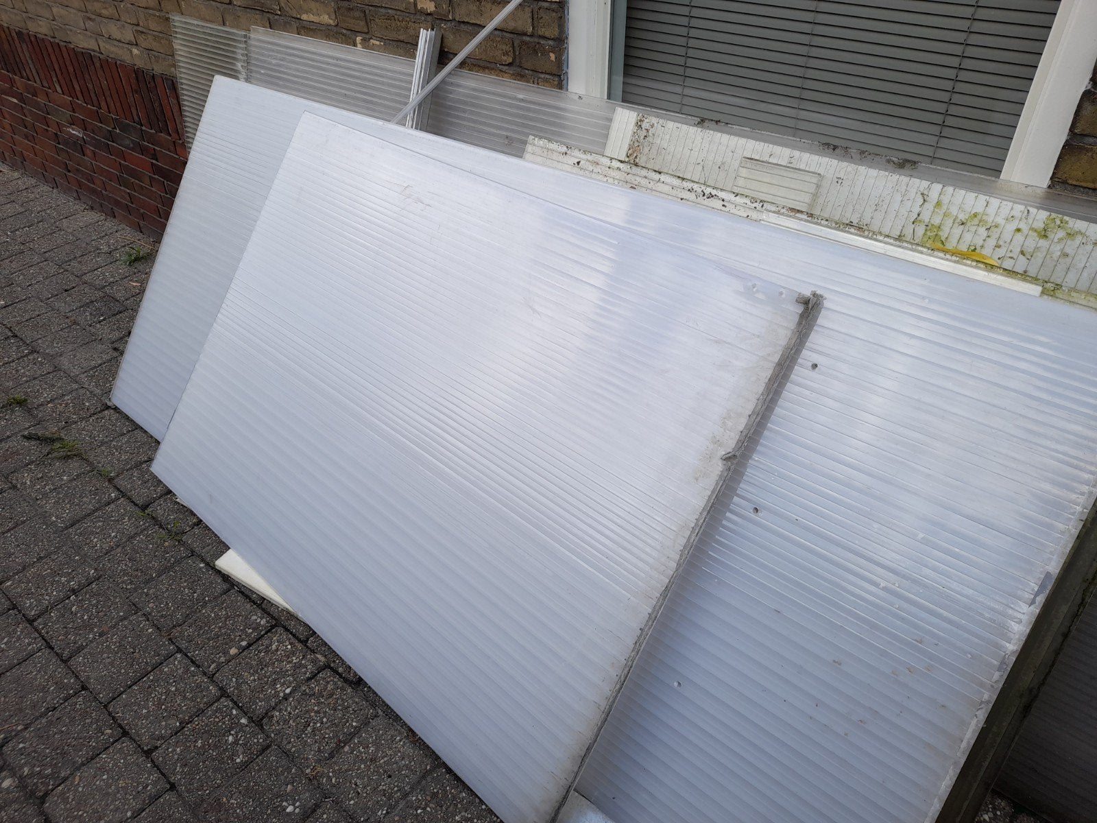 Polycarbonaat voor overkapping of kas, Doe-het-zelf en Verbouw, Platen en Panelen, Ophalen of Verzenden, Gebruikt