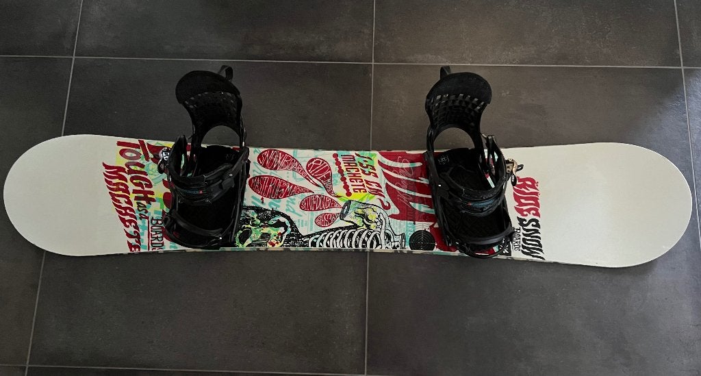 Snowboard RIDE MACHETE 155cm + K2 Chinch CTX instapbinding L, Ophalen, Zo goed als nieuw, Board