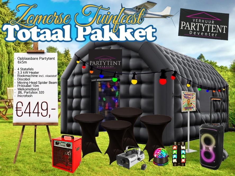 Zomerse opblaasbare tent set huren met licht en geluid, Hobby en Vrije tijd, Feestartikelen | Verhuur, Ophalen, Nieuw, Verjaardag