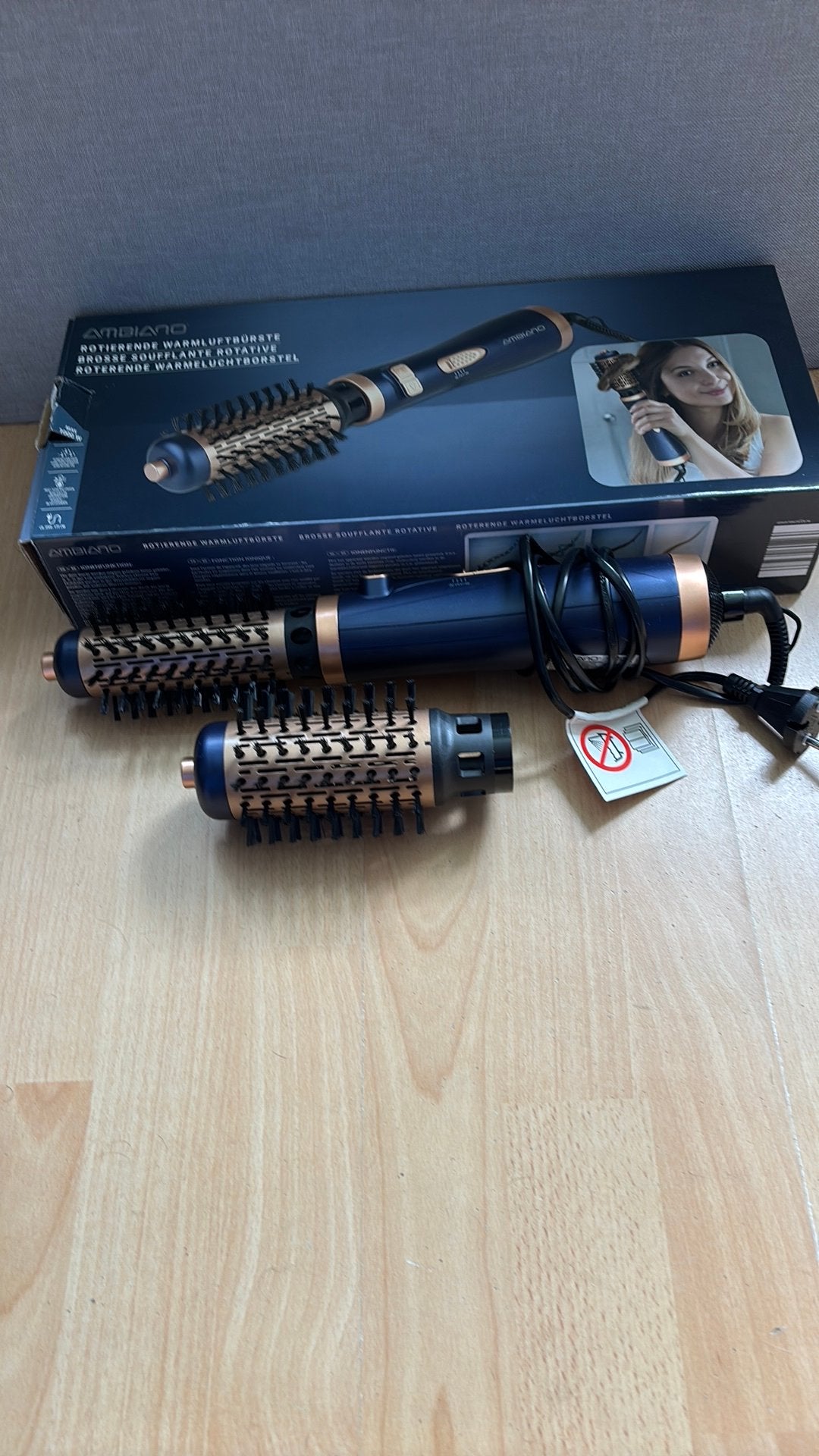 Ambiano roterende warmeluchtborstel, Ophalen of Verzenden, Nieuw