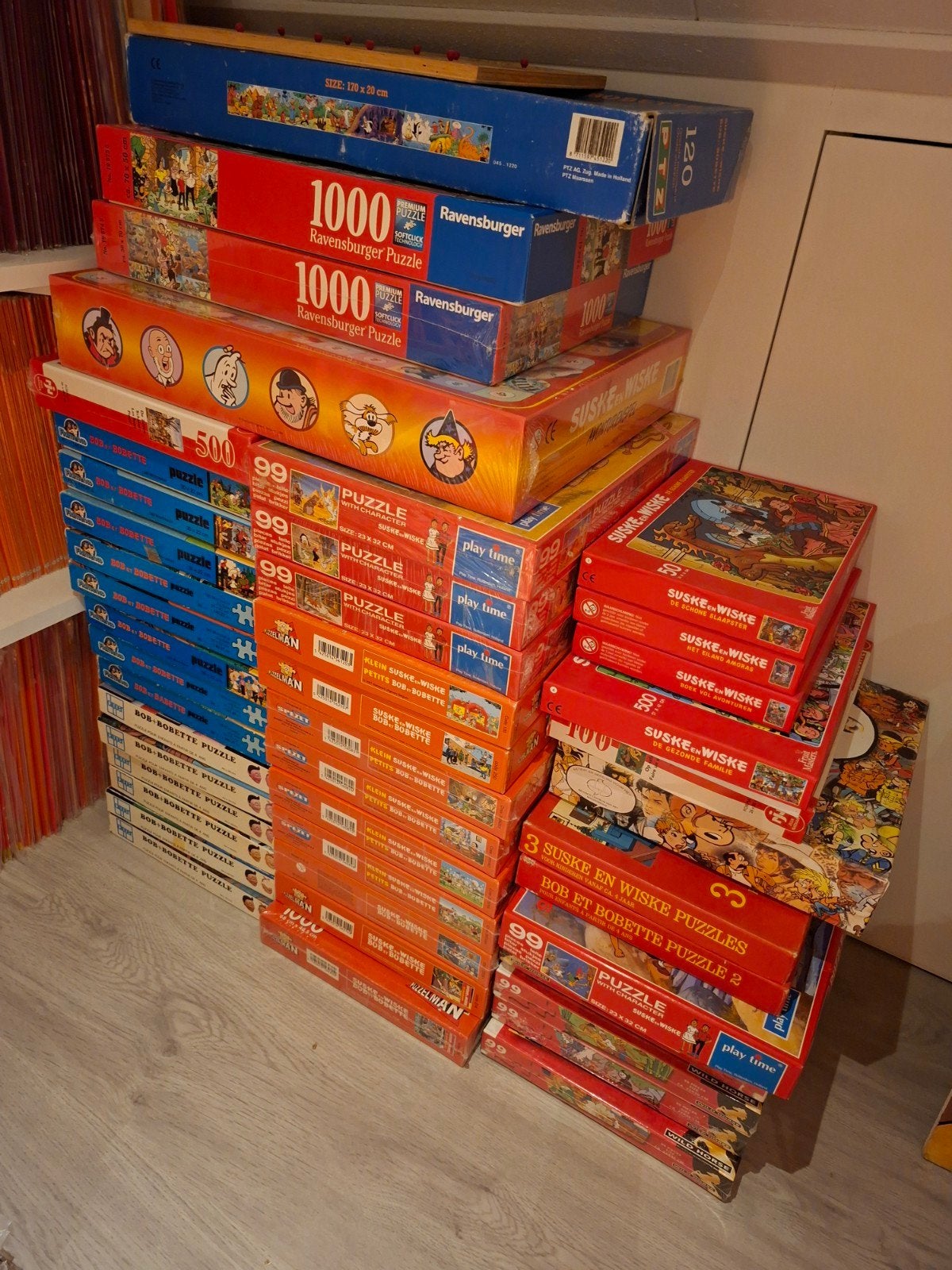 Suske en wiske puzzels, Verzamelen, Stripfiguren, Ophalen, Suske en Wiske, Zo goed als nieuw, Boek of Spel