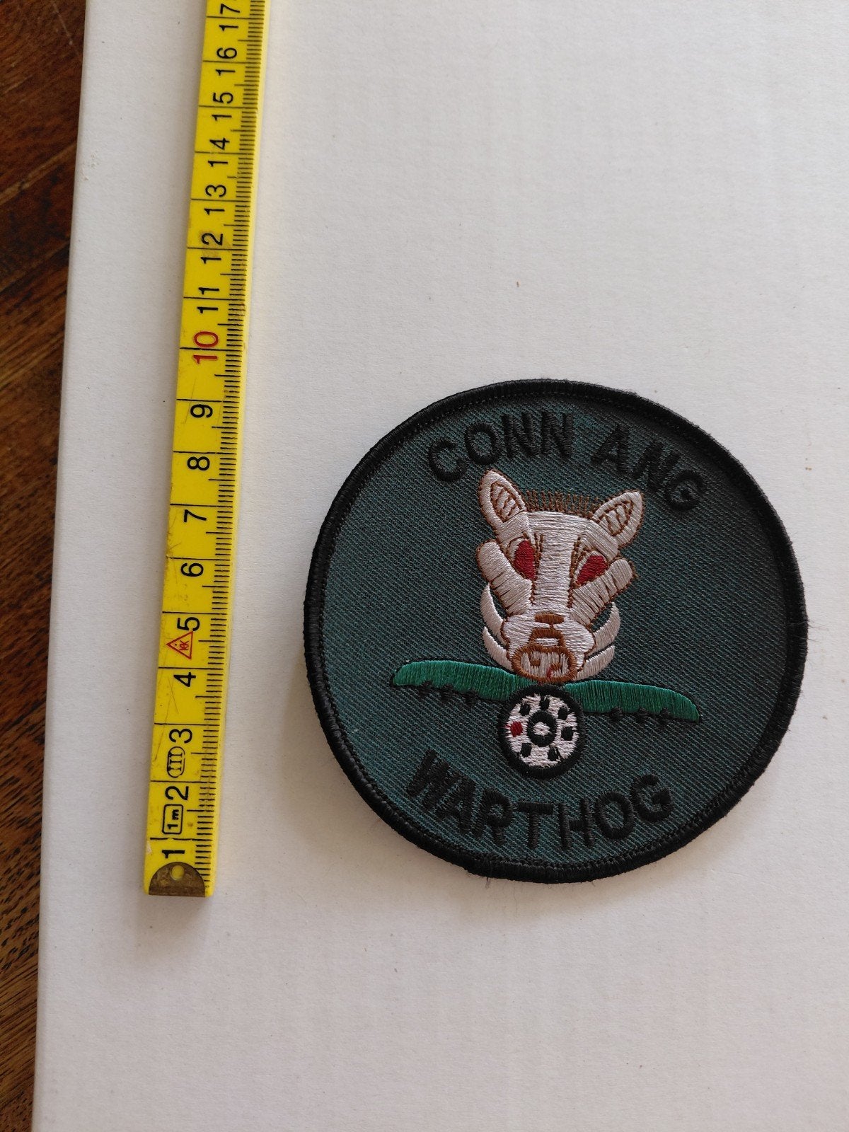 Patch WARTHOG CONN ANG, Verzamelen, Ophalen of Verzenden, Luchtmacht, Amerika, Embleem of Badge