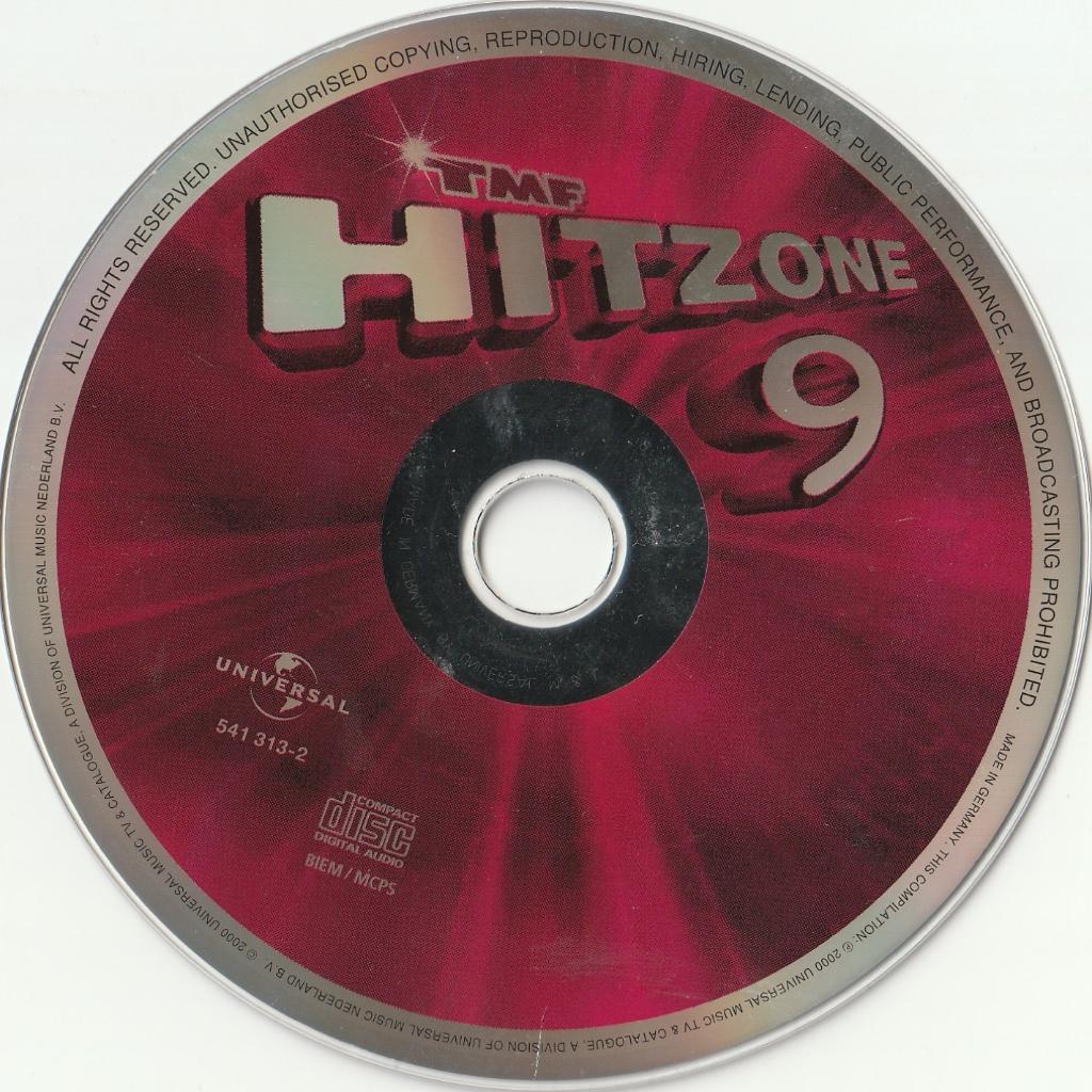Tmf hitzone 9 cd nieuw zonder hoes, Ophalen of Verzenden, Zo goed als nieuw