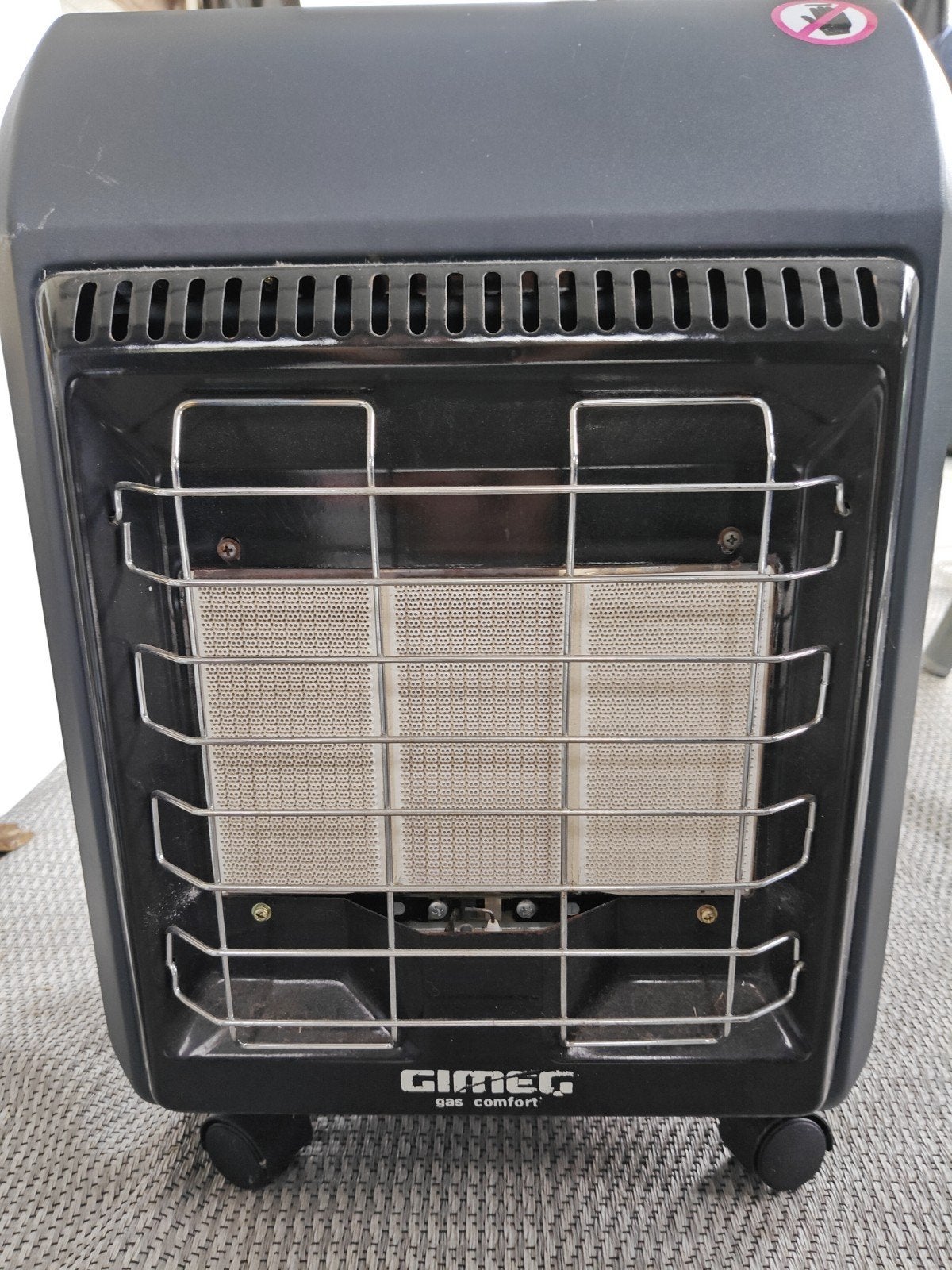 Gimeg Mobiele Gaskachel - Gas Comfort, Gas, Ophalen of Verzenden, Zo goed als nieuw, Vrijstaand