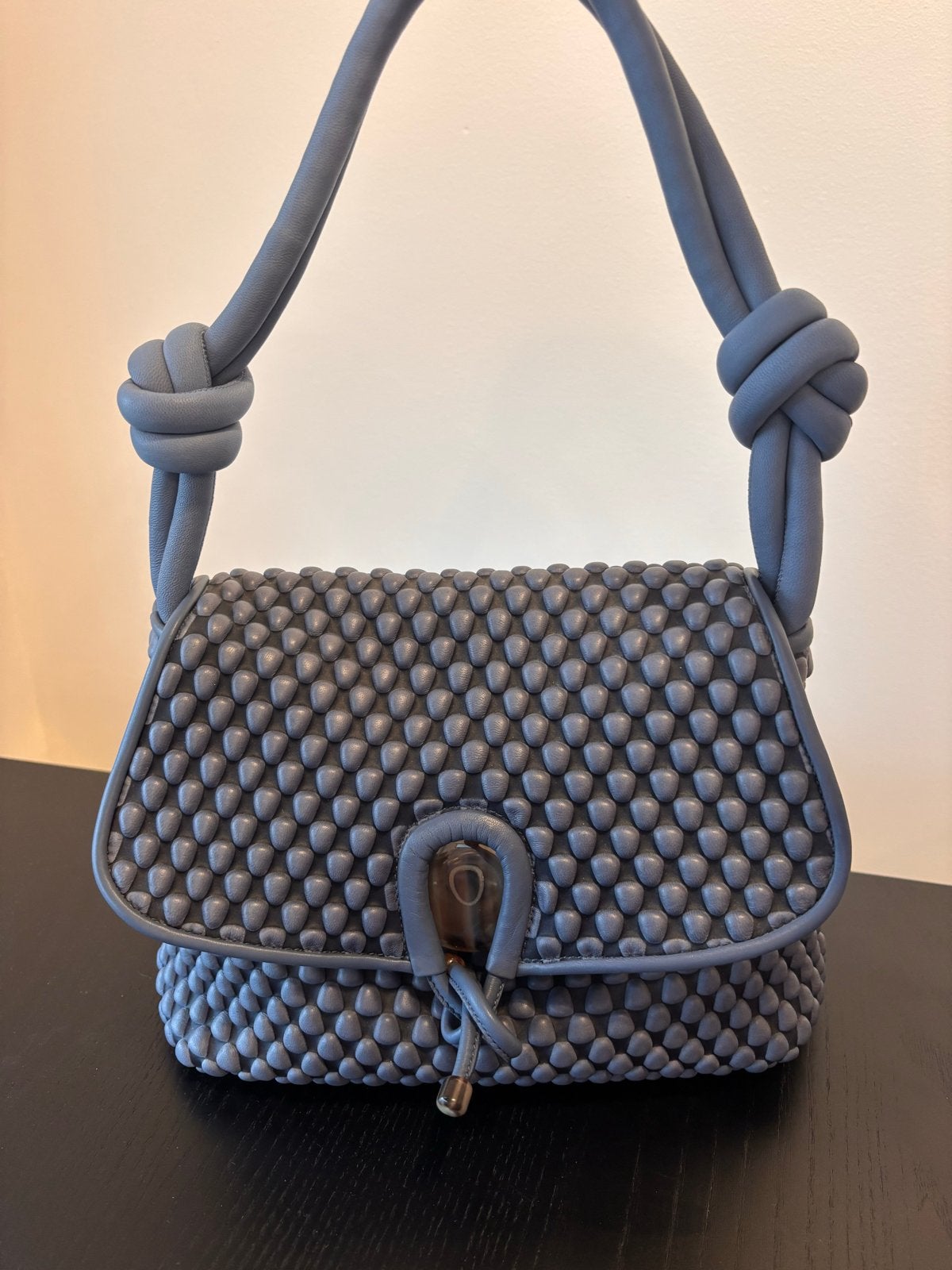 Tissa Fontaneda 'Bubbles' handtas - Zo goed als nieuw, Ophalen of Verzenden, Zo goed als nieuw, Blauw, Handtas
