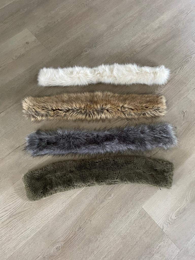 4 Faux Fur Kragen/Boorden in Diverse Kleuren, Ophalen of Verzenden