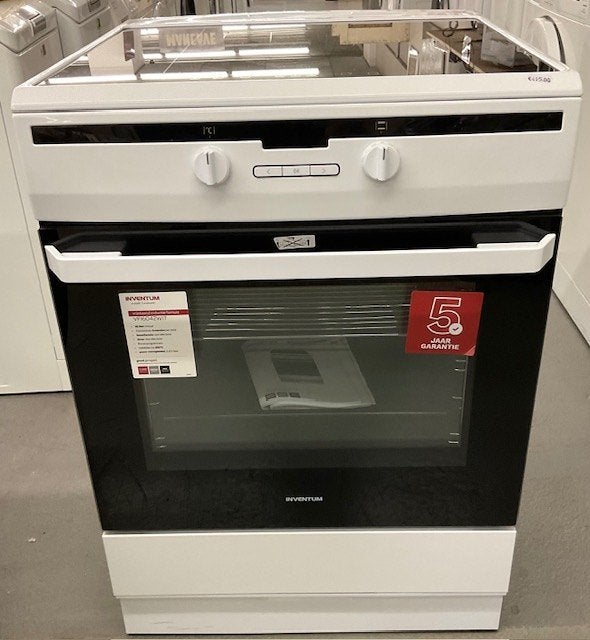Inventum VFI6042WIT vrijstaand inductiefornuis 65l # 333, Witgoed en Apparatuur, Fornuizen, Zo goed als nieuw, Vrijstaand, Inductie