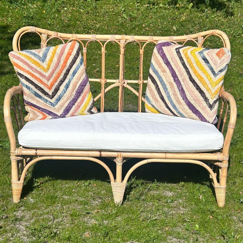 🌺In de verhuur: Verschillende rotan trouw-bankjes, Ophalen, Minder dan 75 cm, Tweepersoons, Zo goed als nieuw