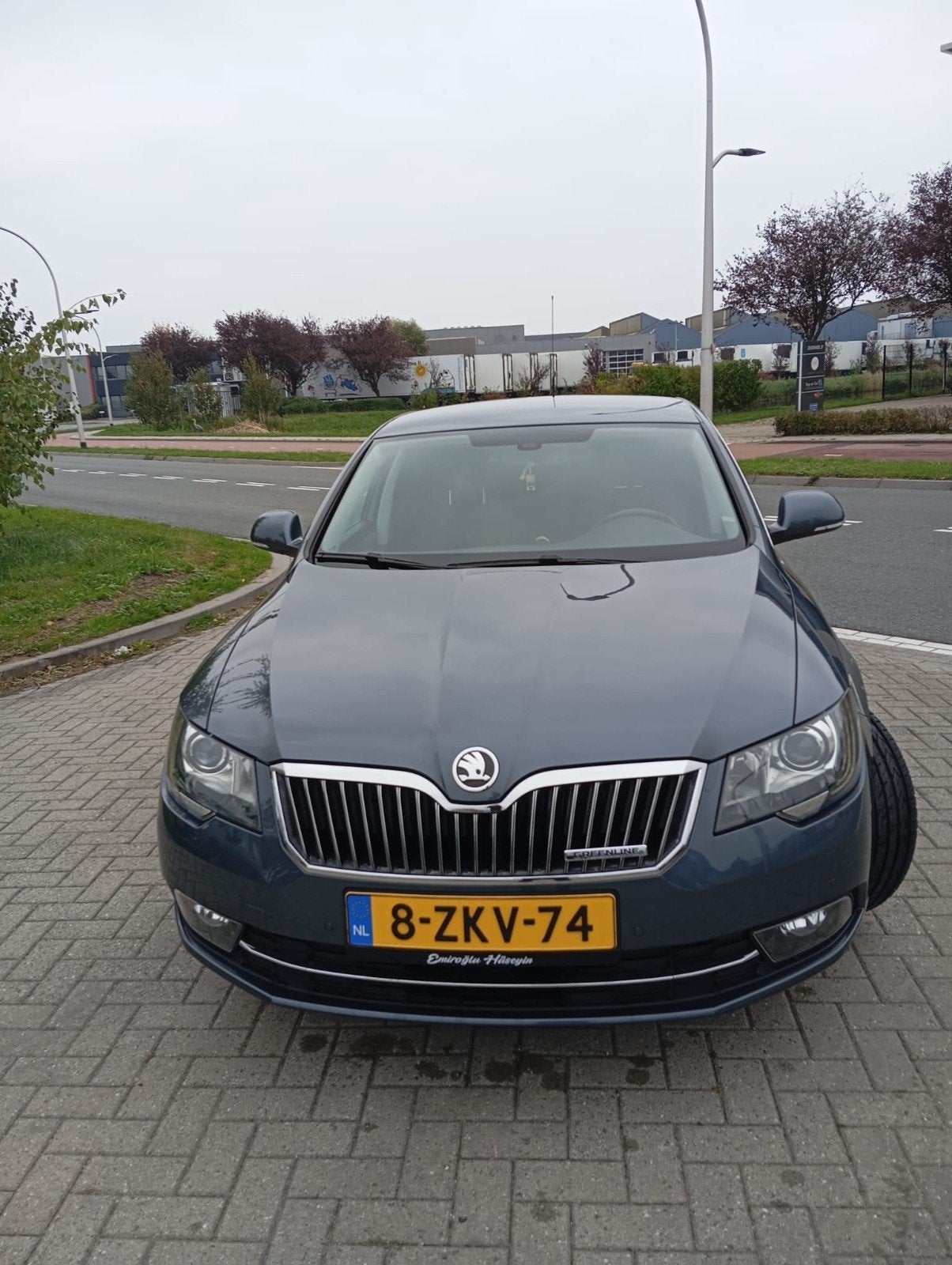 Skoda Superb 1.6 TDI 77KW Greenline 2015 Grijs, Auto's, Voorwielaandrijving, 4 cilinders, Origineel Nederlands, 24 km/l