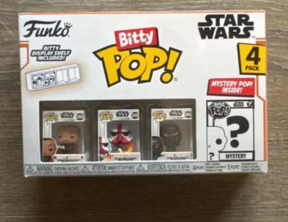 Funko Bitty Pop! Star Wars 4-pack met displayrekje, Ophalen of Verzenden, Nieuw