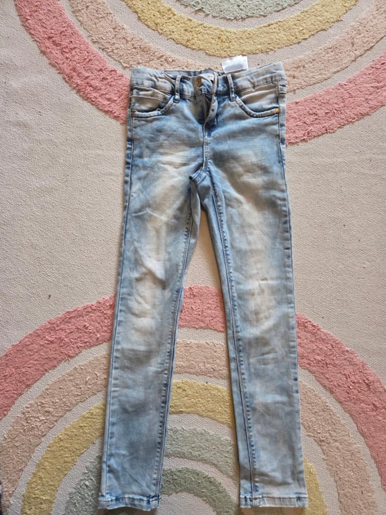 Name it skinny jeans maat 128 in goede staat, Kinderen en Baby's, Kinderkleding | Maat 128, Broek, Gebruikt, Meisje, Ophalen of Verzenden