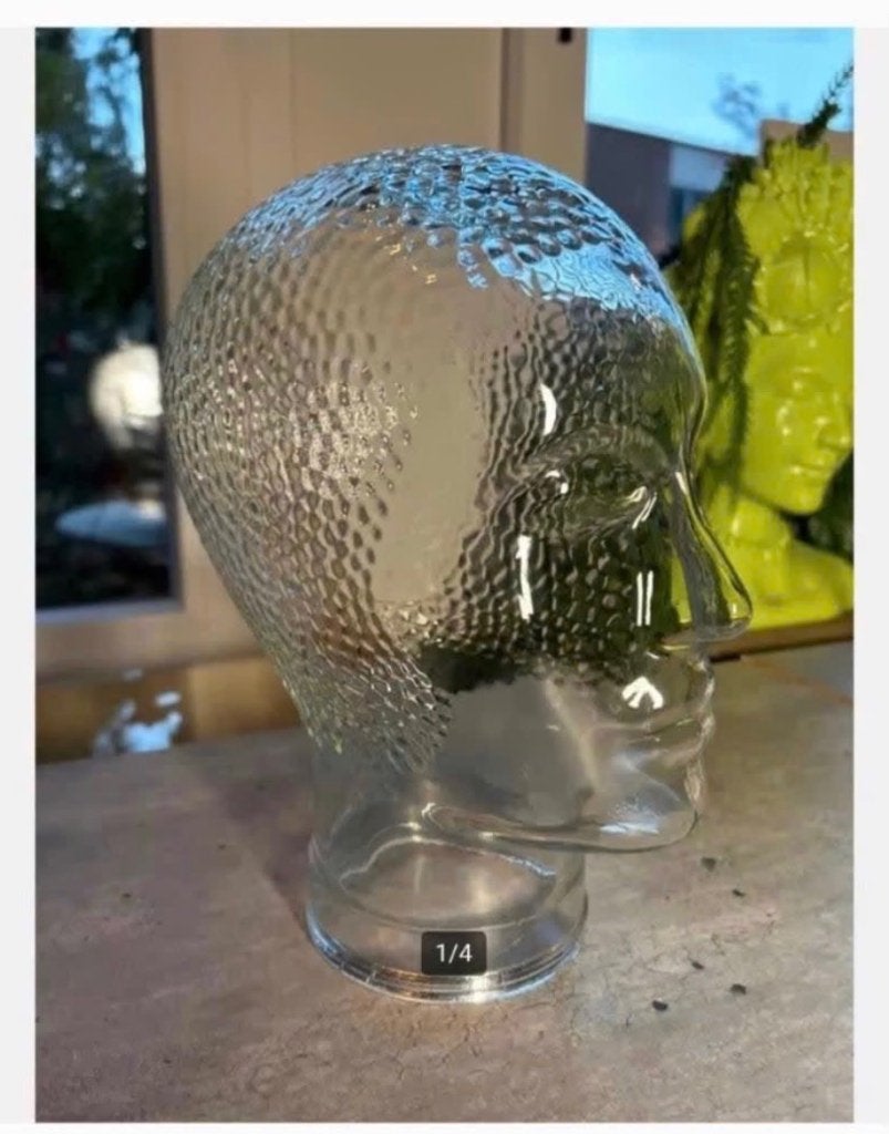 Glazen Hoofd - Decoratief - voor koptelefoon, hoed, pet enz., Ophalen of Verzenden