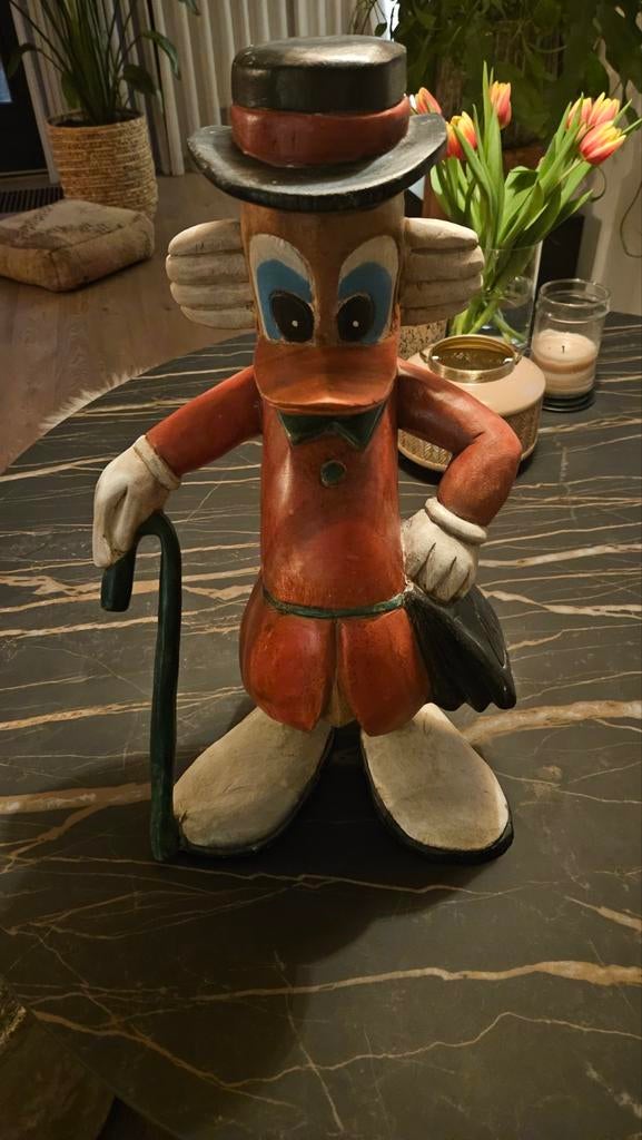 Zeldzame Dagobert Duck beeld 50 cm - Goede staat, Ophalen of Verzenden, Gebruikt