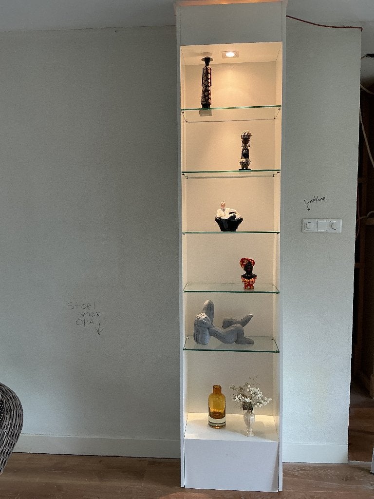 Vitrinekast, Ophalen, Gebruikt, Overige materialen, 200 cm of meer