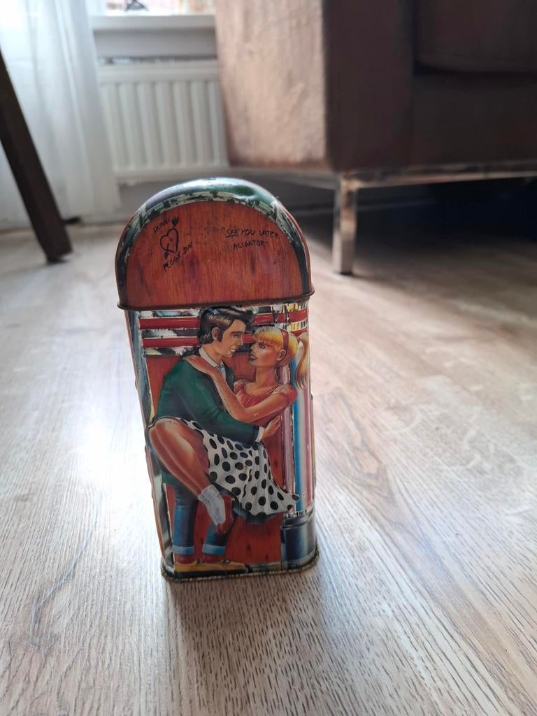 Vintage Jukebox Blik - Retro Decoratie, Ophalen of Verzenden, Gebruikt
