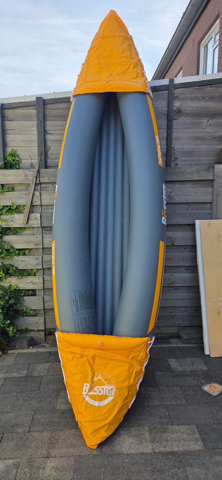 Rössler Wrigley 350 Opblaasbare Kajak met Peddels, Watersport en Boten, Kajaks, Ophalen, Opblaasbaar, Zo goed als nieuw, 2-persoons