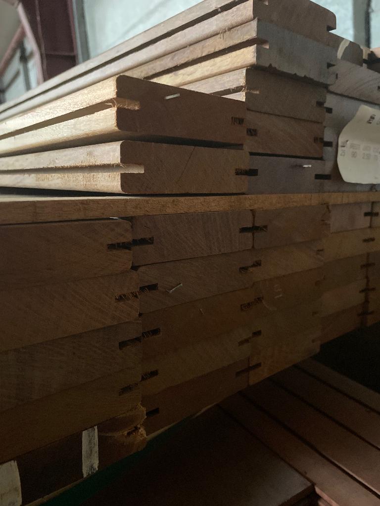 Restpartij Ipe vlonder 20m2 alleen nog korte delen 50/125, Tuin en Terras, Terrasdelen en Vlonders, Ophalen, Nieuw, Hout
