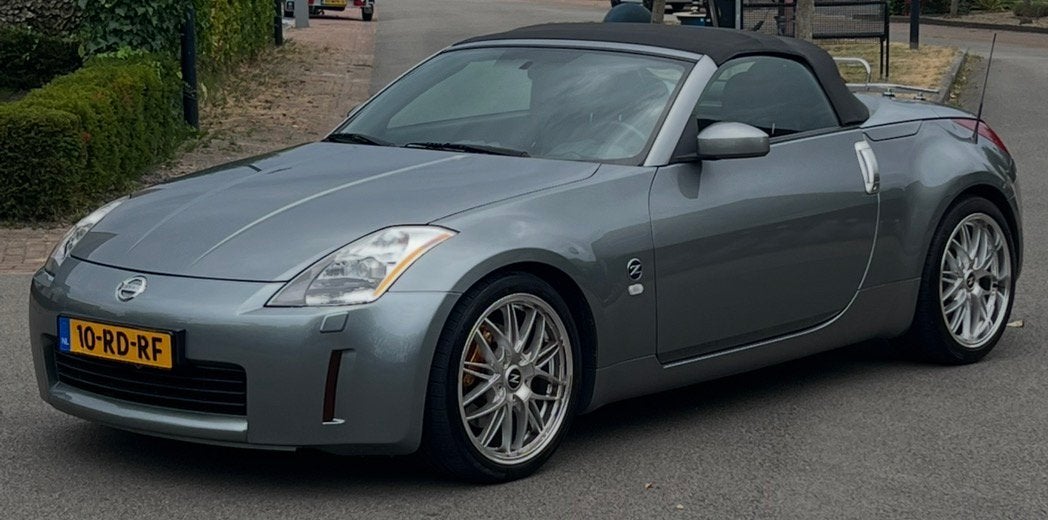 Nissan 350Z 3.5 V6 Roadster 2005 Grijs, Auto's, 350Z, Achterwielaandrijving, 1610 kg, Zwart