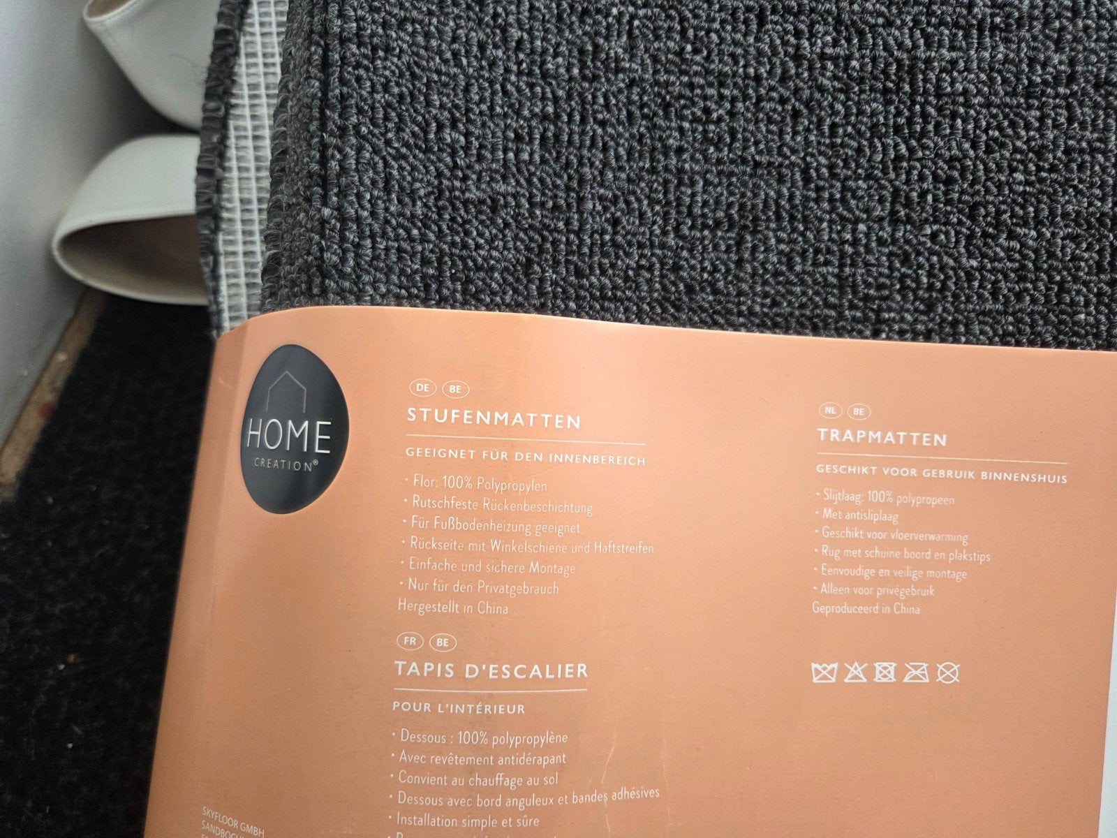 Home Creation Trapmatten - Grijs - 28 x 65 cm, Huis en Inrichting, Stoffering | Tapijten en Kleden, Ophalen, Nieuw, 50 tot 100 cm