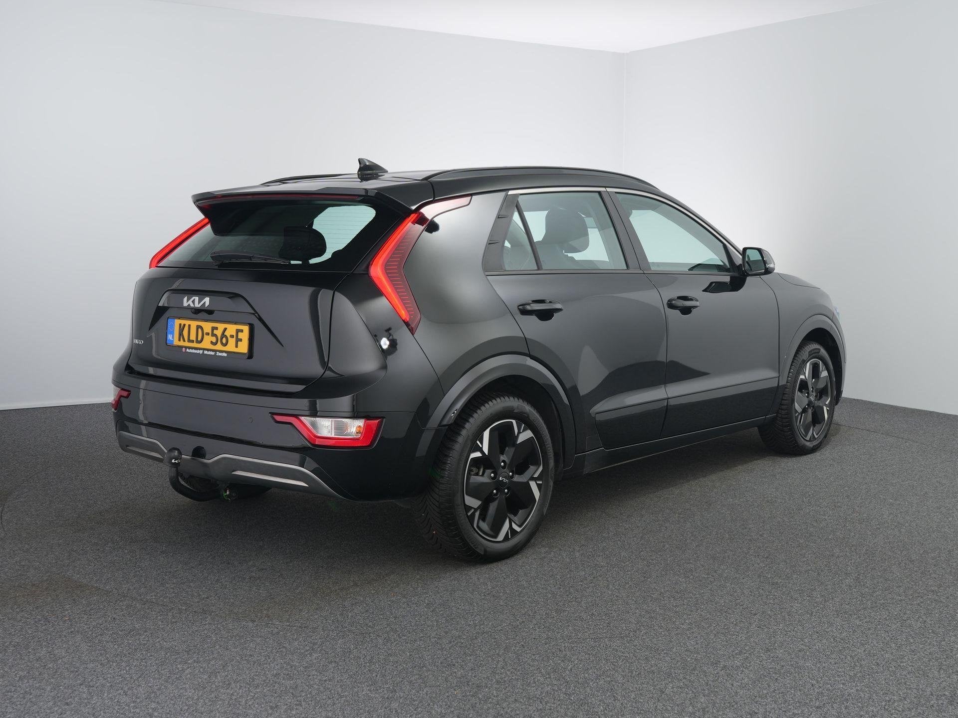 Kia Niro EV DynamicLine 64.8 kWh | SOH 97.5% | Winterpakket, Auto's, Kia, Gebruikt, 750 kg, Leder en Stof, Zwart