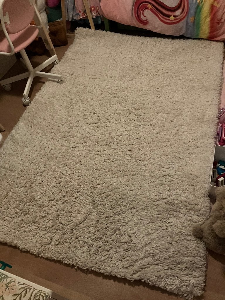 Vloerkleed Vollerslev van Ikea, Ophalen, Wit, 200 cm of meer, Zo goed als nieuw