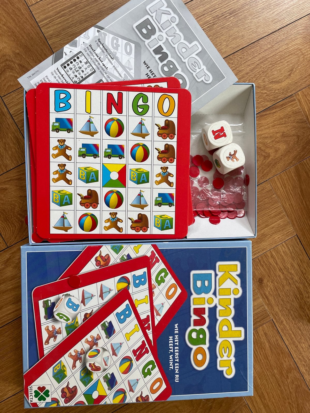 Kinder Bingo - Leuk en educatief spel voor kinderen, Drie of vier spelers, Ophalen of Verzenden, Gebruikt