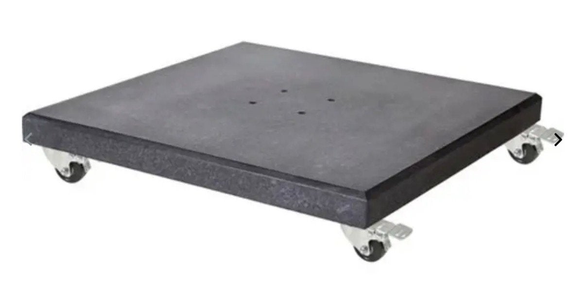 Parasolvoet Graniet met Wielen | 90 - 120kg | Zo Goed, Ophalen, Gebruikt