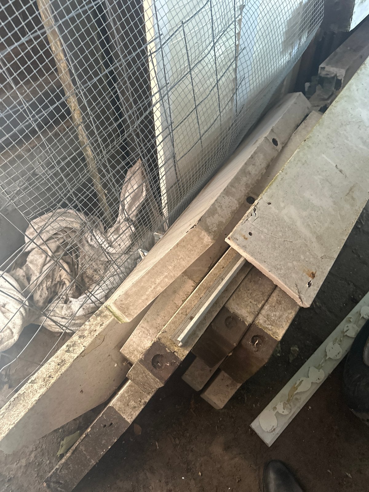 Mooie lange hardhouten balken pergula, Ophalen, Gebruikt, Balk, Overige houtsoorten