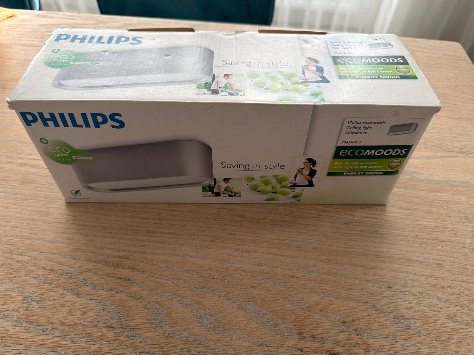 Philips Ecomoods Plafondlamp - Aluminium, Energiezuinig, Huis en Inrichting, Zilver, LED, Nieuw, Ophalen of Verzenden