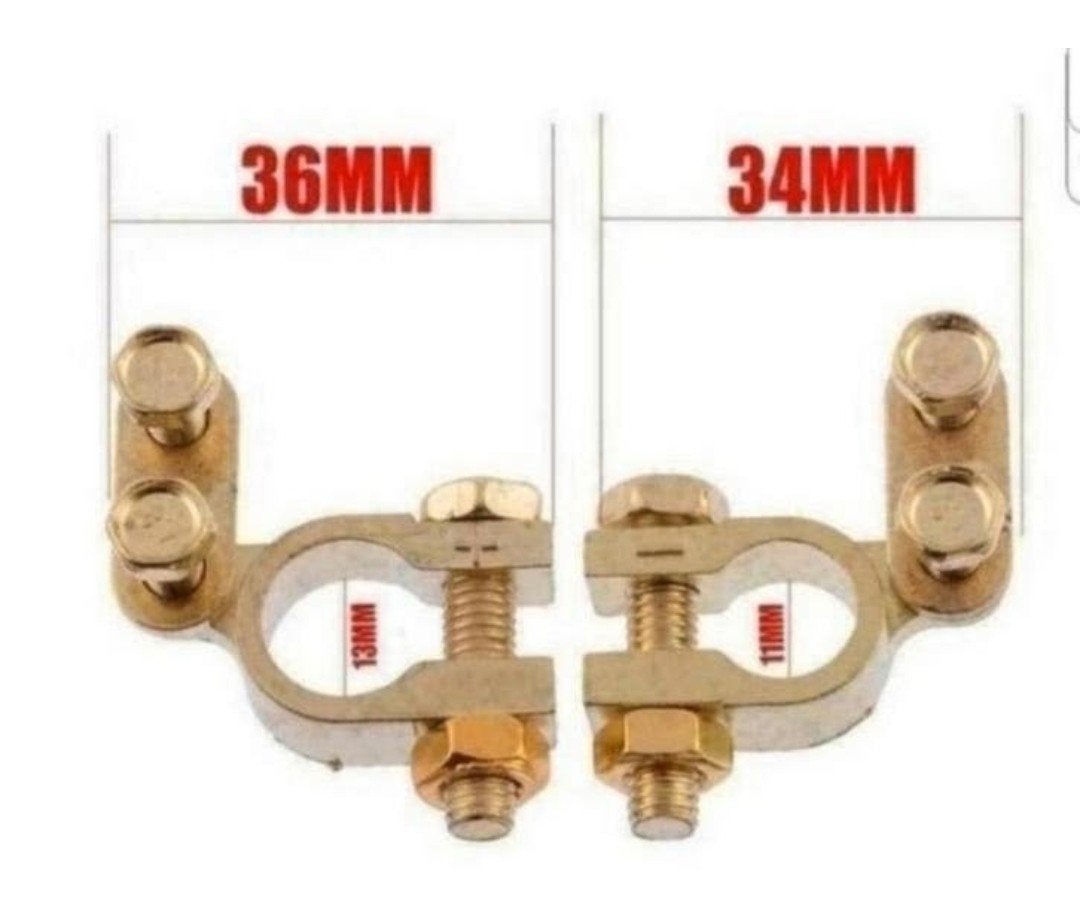 2 Stuks Auto Batterij Terminals Klemmen 1 Paar €9,95, Auto diversen, Ophalen of Verzenden, Nieuw