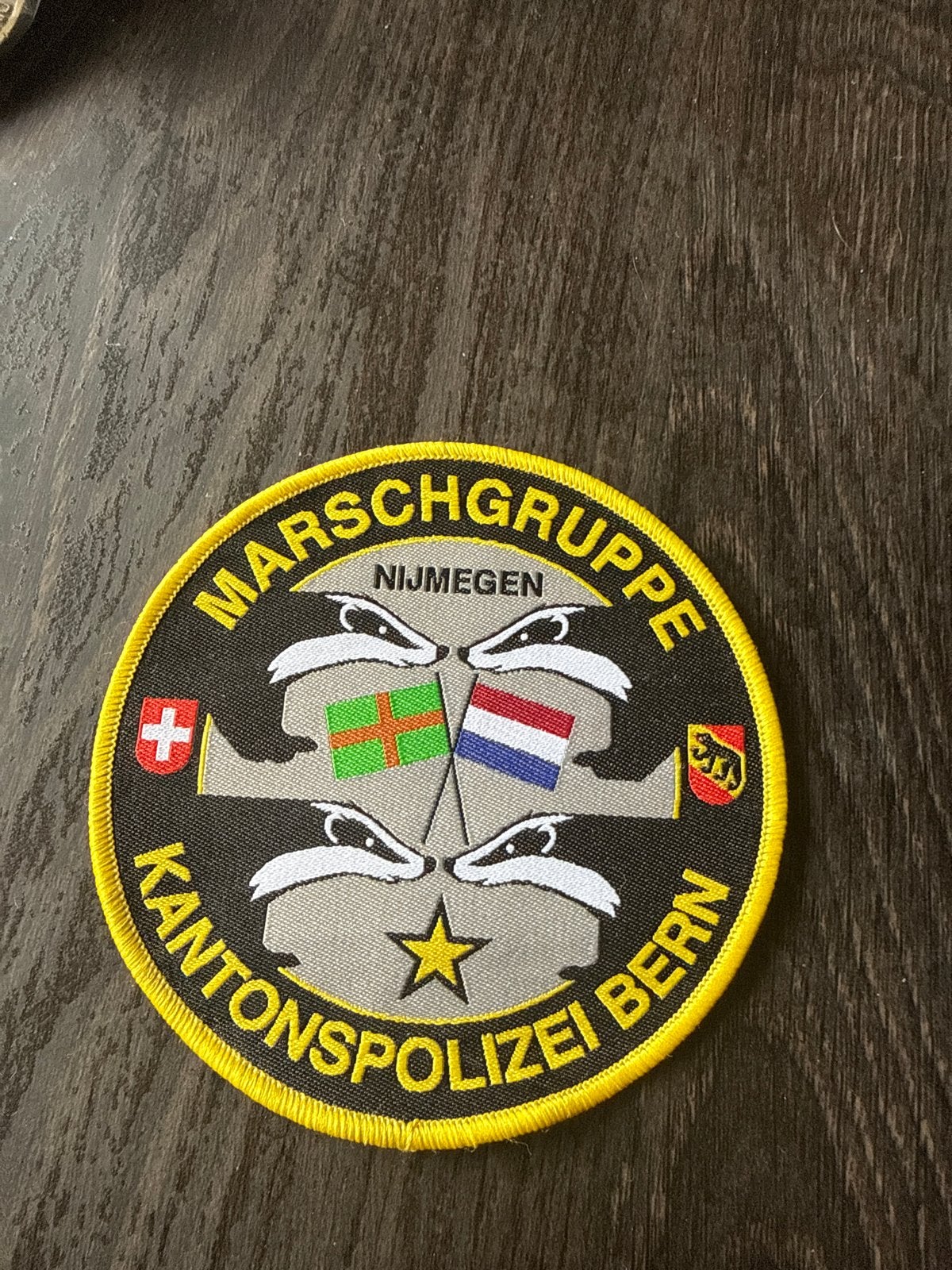 Marschgruppe Nijmegen Kantonspolizei Bern Embleem, Ophalen of Verzenden, Overige soorten, Nederland, Embleem of Badge