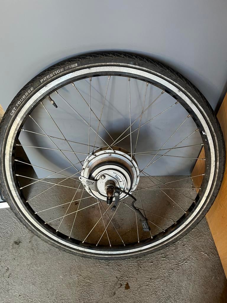 Achterwiel met motor voor oa sparta ion, Fietsen en Brommers, Fietsonderdelen, Ophalen, Gebruikt, Motor