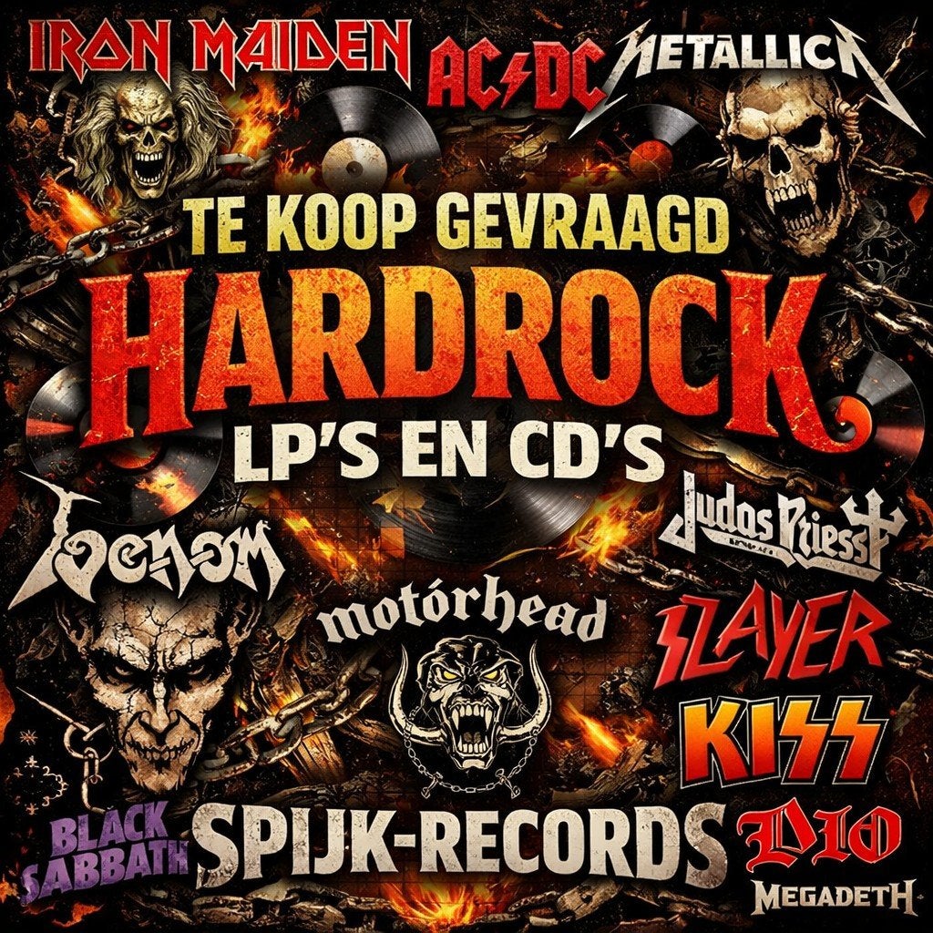 Hardrock LP's en CD's gezocht, Cd's en Dvd's, Ophalen, Gebruikt, Heavy metal