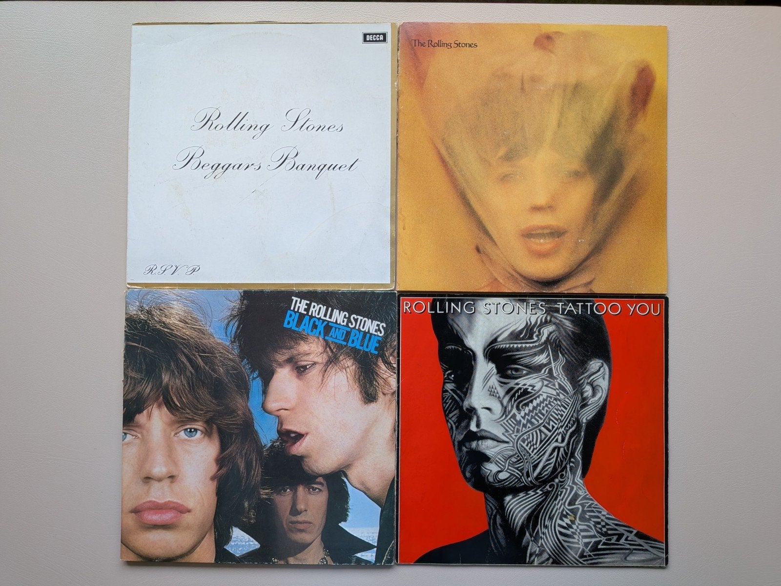 The Rolling Stones LP collectie: 4 iconische albums, LP, Gebruikt, Verzenden, Originele persing