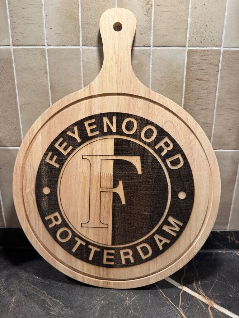 Borrelplank/serveerplank met feyenoord logo erop, Ophalen of Verzenden, Nieuw, Feyenoord, Overige typen