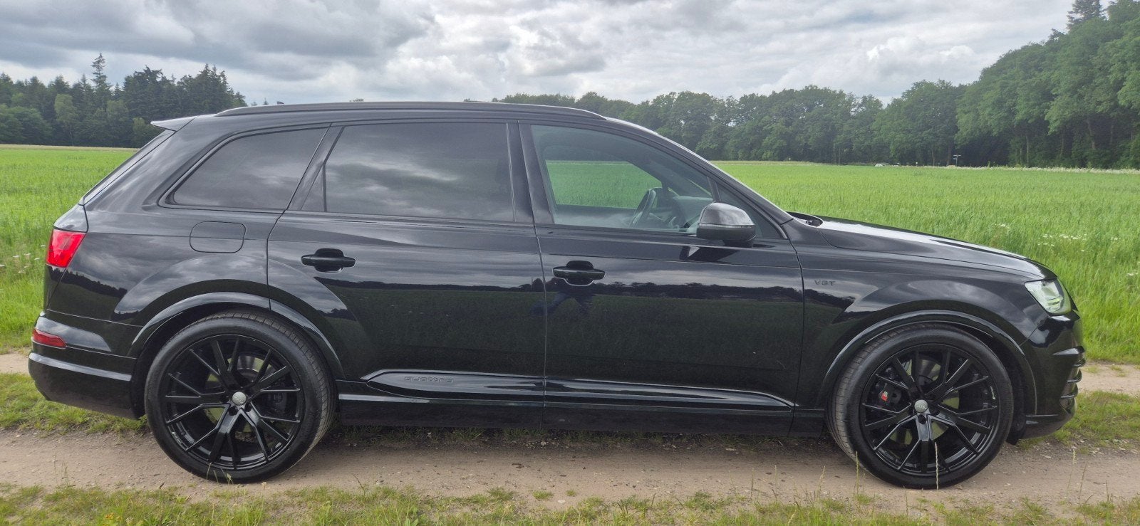 Audi Q7 SQ7 4.0 TDI 435pk Quattro Tiptronic 2018 Zwart, Auto's, 13 km/l, 435 pk, Q7, Particulier