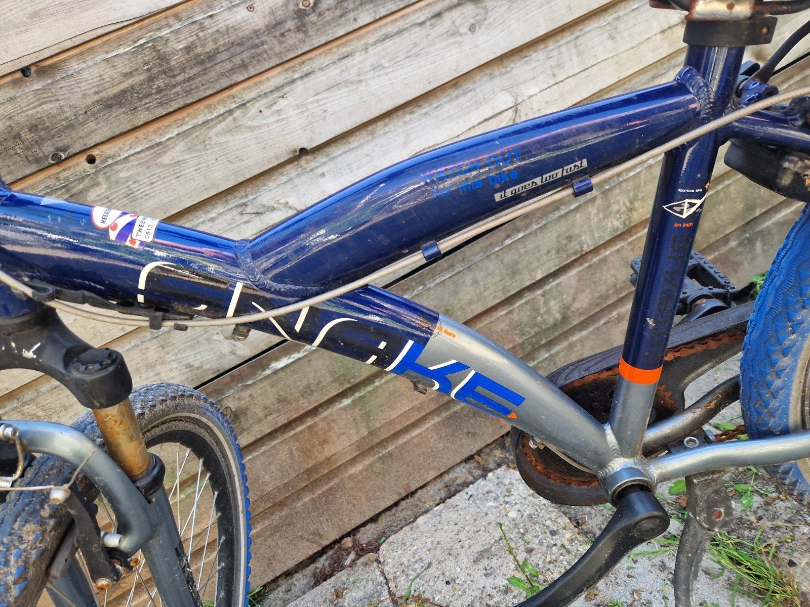 Stoere blauwe kinderfiets met versnellingen, Fietsen en Brommers, Fietsen | Heren | Herenfietsen, Gebruikt, Versnellingen, Batavus
