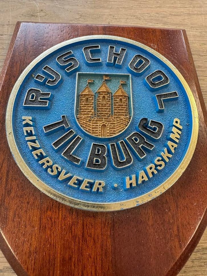 Tilburgse R.K. Rijschool Wapen Schild, Ophalen of Verzenden