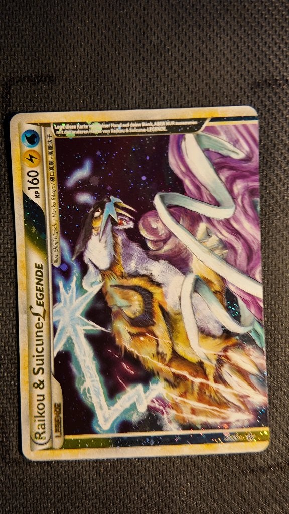 Raikou & Suicune LEGEND 92 HS—Unleashed | Pokemon kaart, Ophalen, Losse kaart, Foil