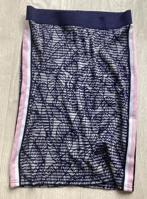 Donkerblauwe rok maat M van Casual Ladies met zijstrepen, Maat 38/40 (M), Blauw, Casual Ladies, Ophalen of Verzenden