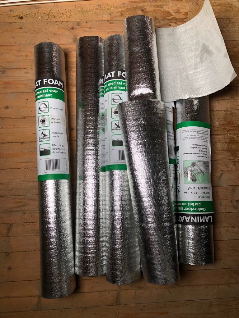 Ondervloer parket en laminaat, Ophalen, Overige materialen, 30 cm of meer, Overige typen