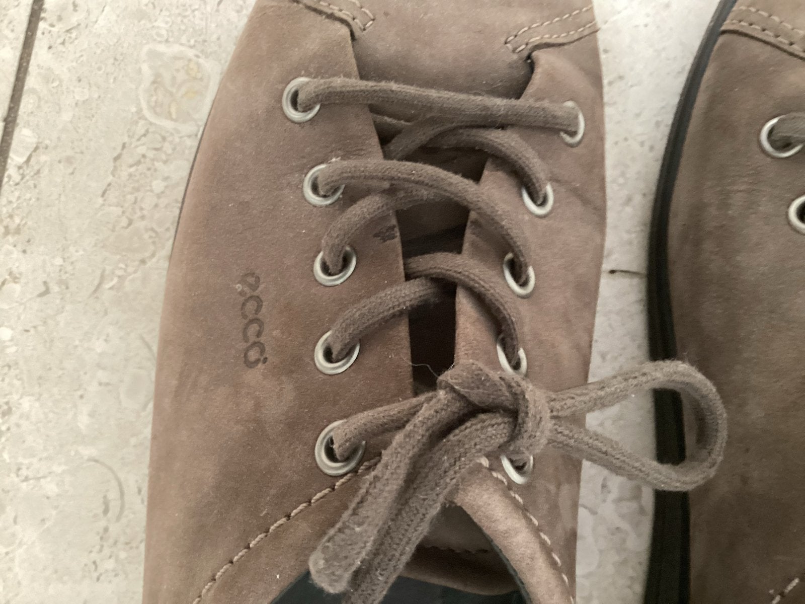 Ecco gemakschoen taupe-bruin, maat 41, z.g.a.n., Ophalen of Verzenden, Zo goed als nieuw, Bruin, Instappers