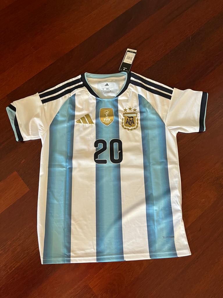 Argentinie shirt Mac Allister, Maat XL, Ophalen of Verzenden, Zo goed als nieuw, Shirt