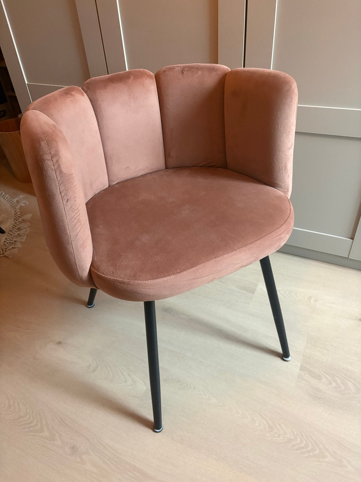 Fluwelen eetkamerstoel, Huis en Inrichting, Ophalen, Gebruikt, Twee, Overige kleuren