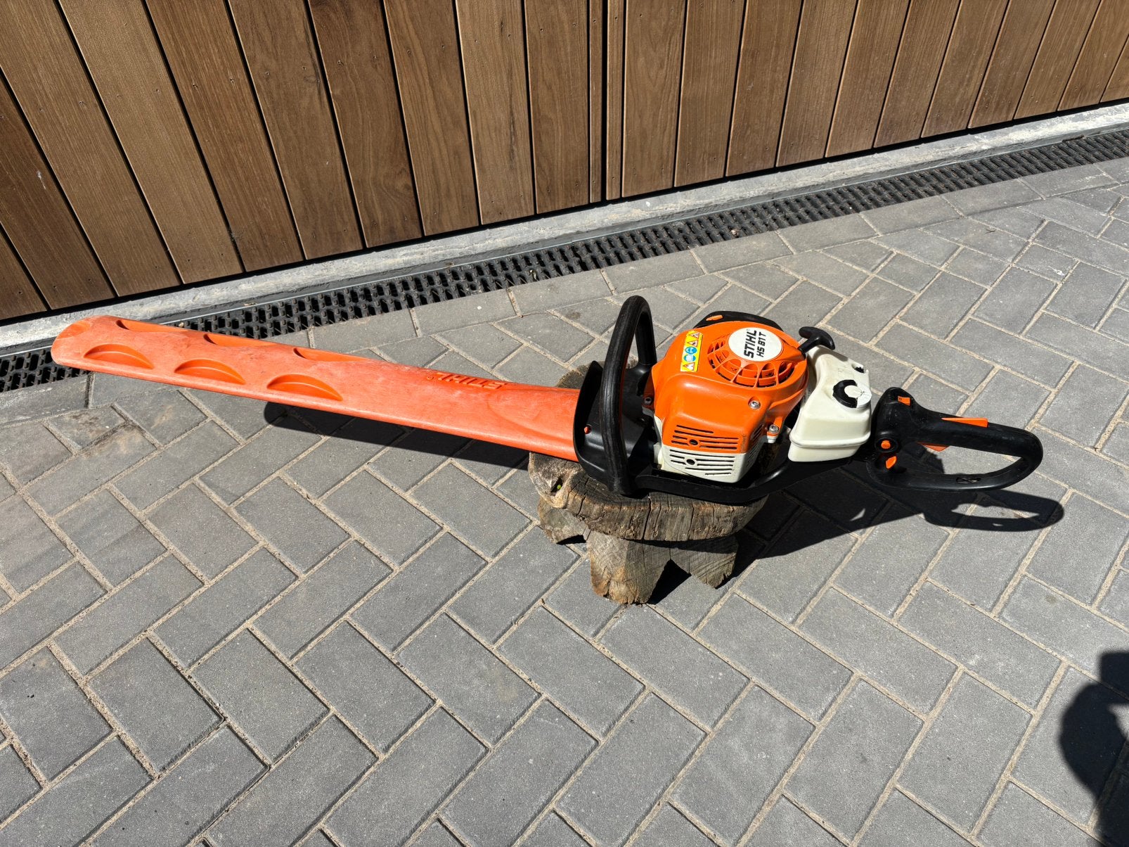 Stihl HS 81 T Prof. Benzine heggenschaar 75cm. Hele nette!!, Tuin en Terras, Heggenscharen, Ophalen of Verzenden, Benzine