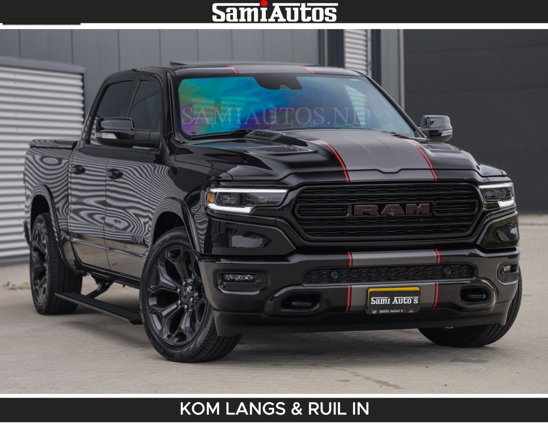 Dodge Ram LIMITED | TRAINHORN | | HUD | UITLAATKLEP | LUCHTV, Automaat, Gebruikt, 5654 cc, Met garantie (alle)