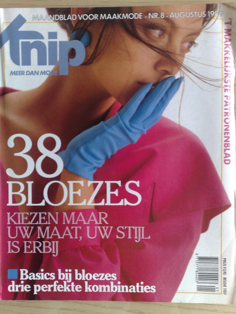 Knipmode augustus nr. 8 / 1989, Verzenden, Zo goed als nieuw, Vrouw, Knipmode