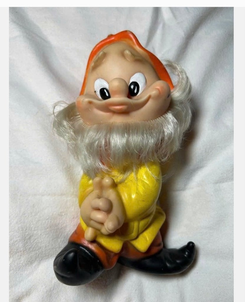 Jaren ‘60 Vintage kabouter serie Sneeuwwitje Famosa 25 cm, Ophalen of Verzenden