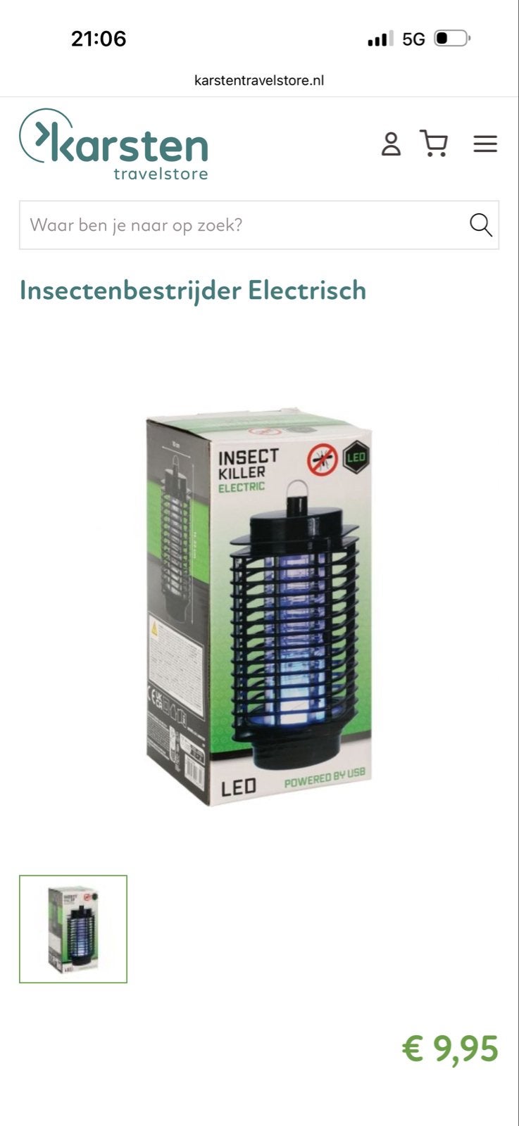 Nieuw:Elektrische Insectenverdelger/LED - USB Aangedreven, Ophalen of Verzenden, Nieuw, Ongediertebestrijding